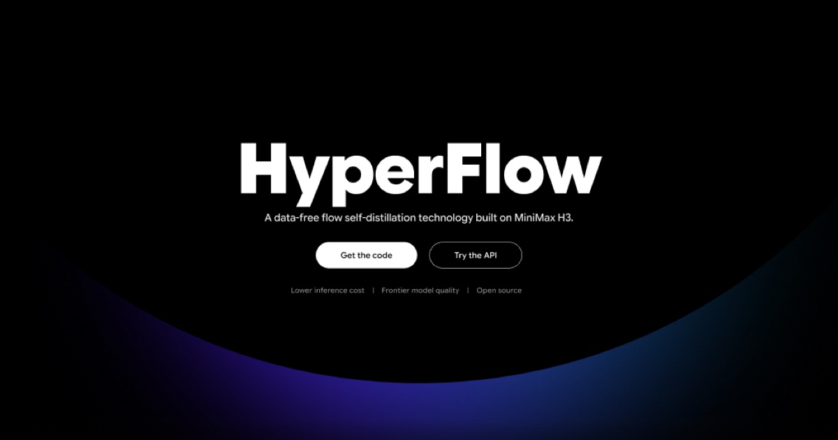 Video Rebirth — HyperFlow is an open-source flow self-distillation technology built on MiniMax H3. Lower…